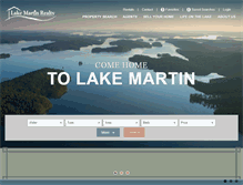 Tablet Screenshot of lakemartinrealty.com